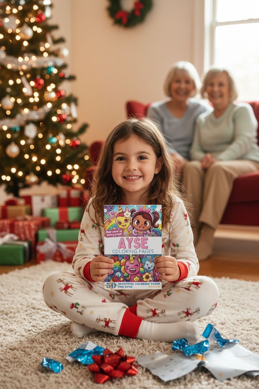 Ayse Christmas coloring pages gift