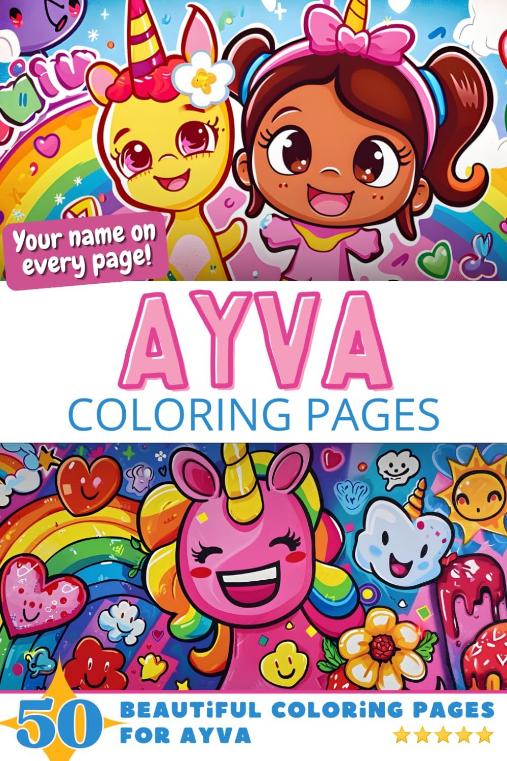 Ayva Coloring Book Cover