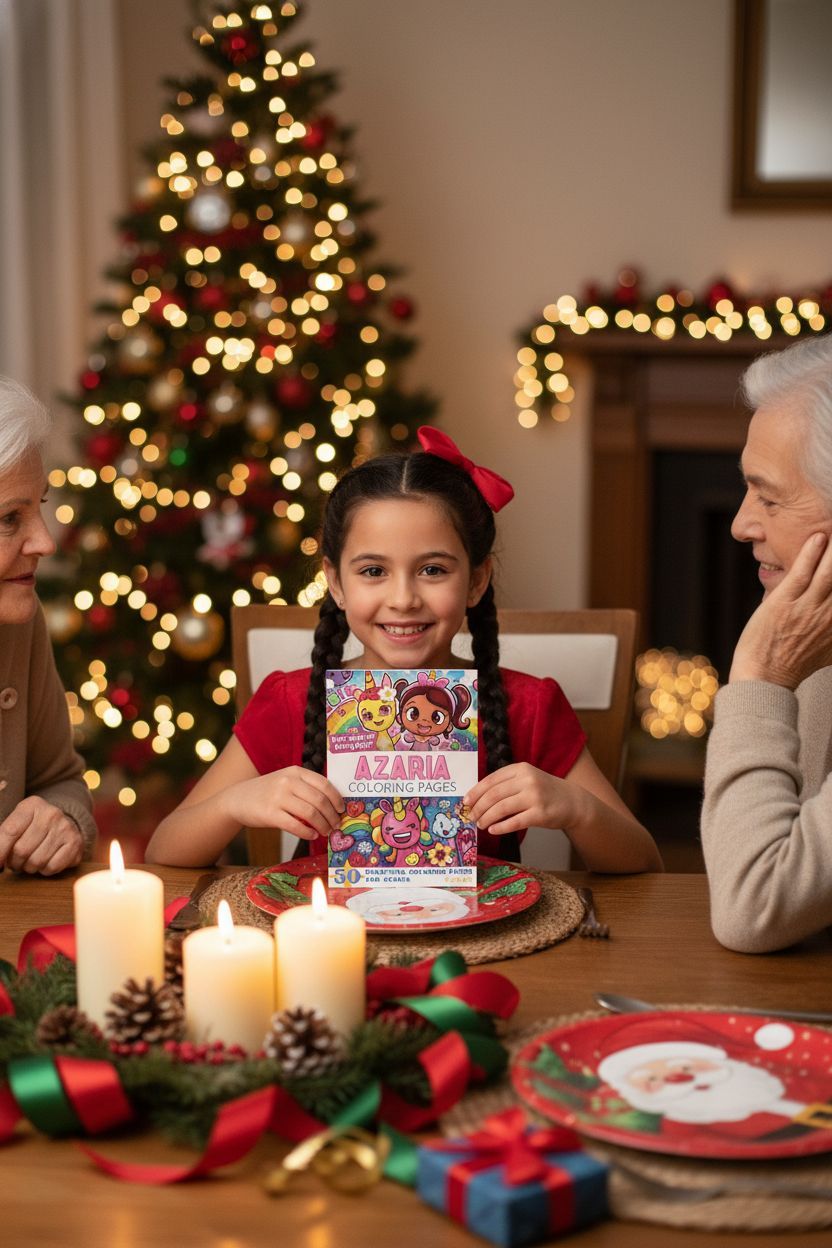 Azaria Christmas coloring pages gift