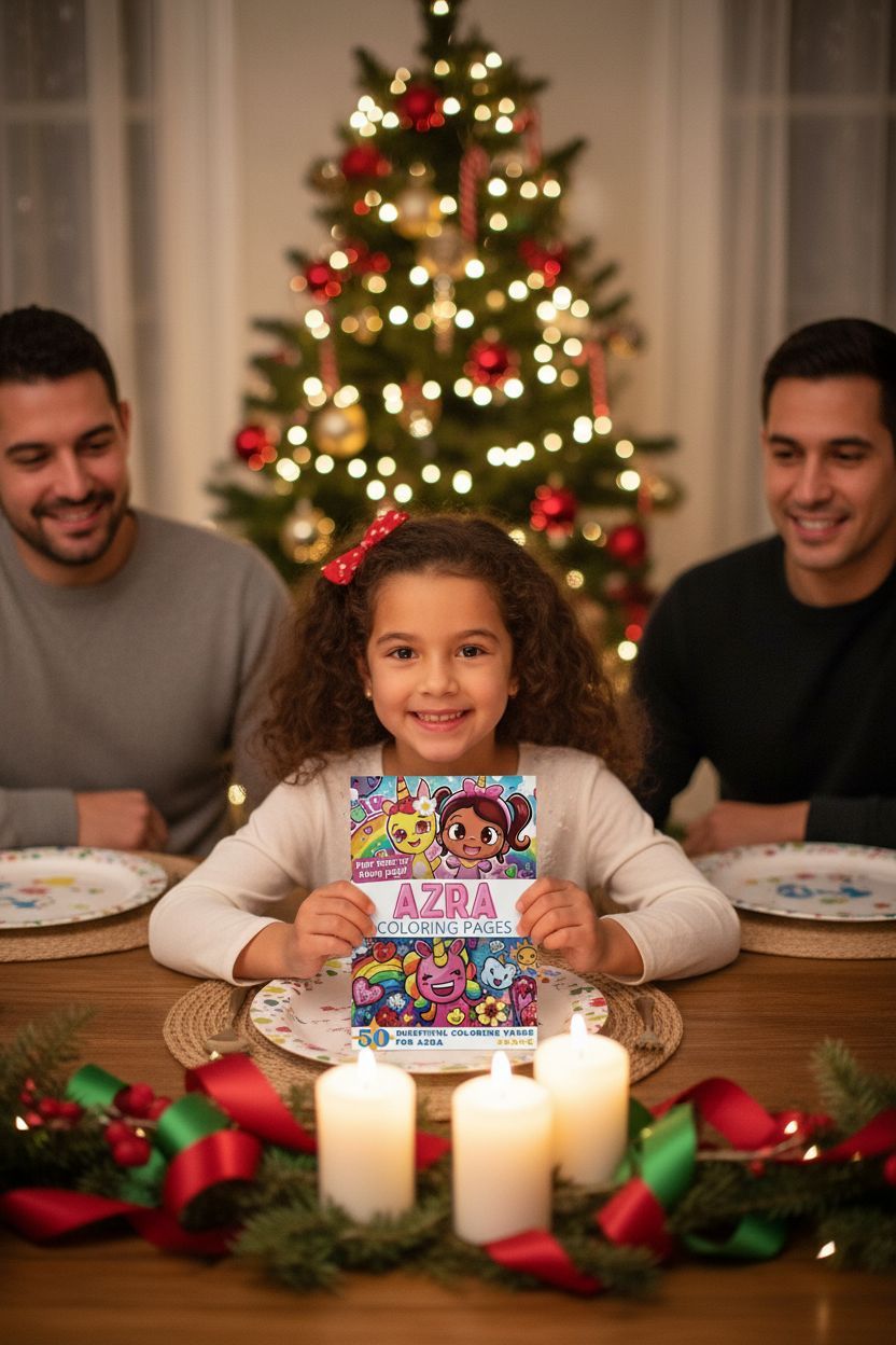 Azra Christmas coloring pages gift