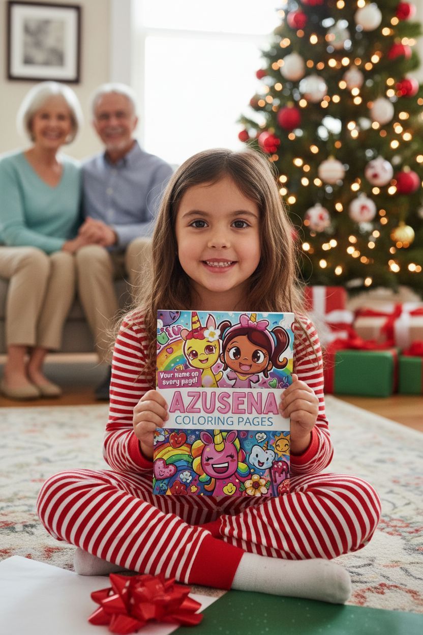 Azusena Christmas coloring pages gift