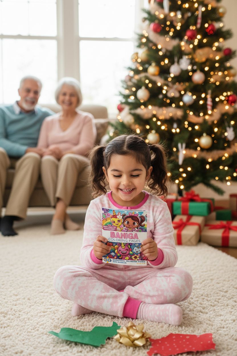 Bahiga Christmas coloring pages gift