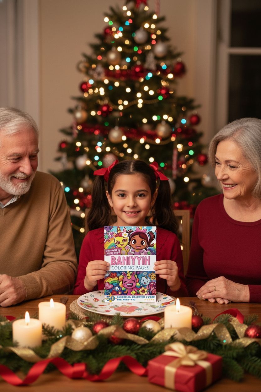 Bahiyyih Christmas coloring pages gift