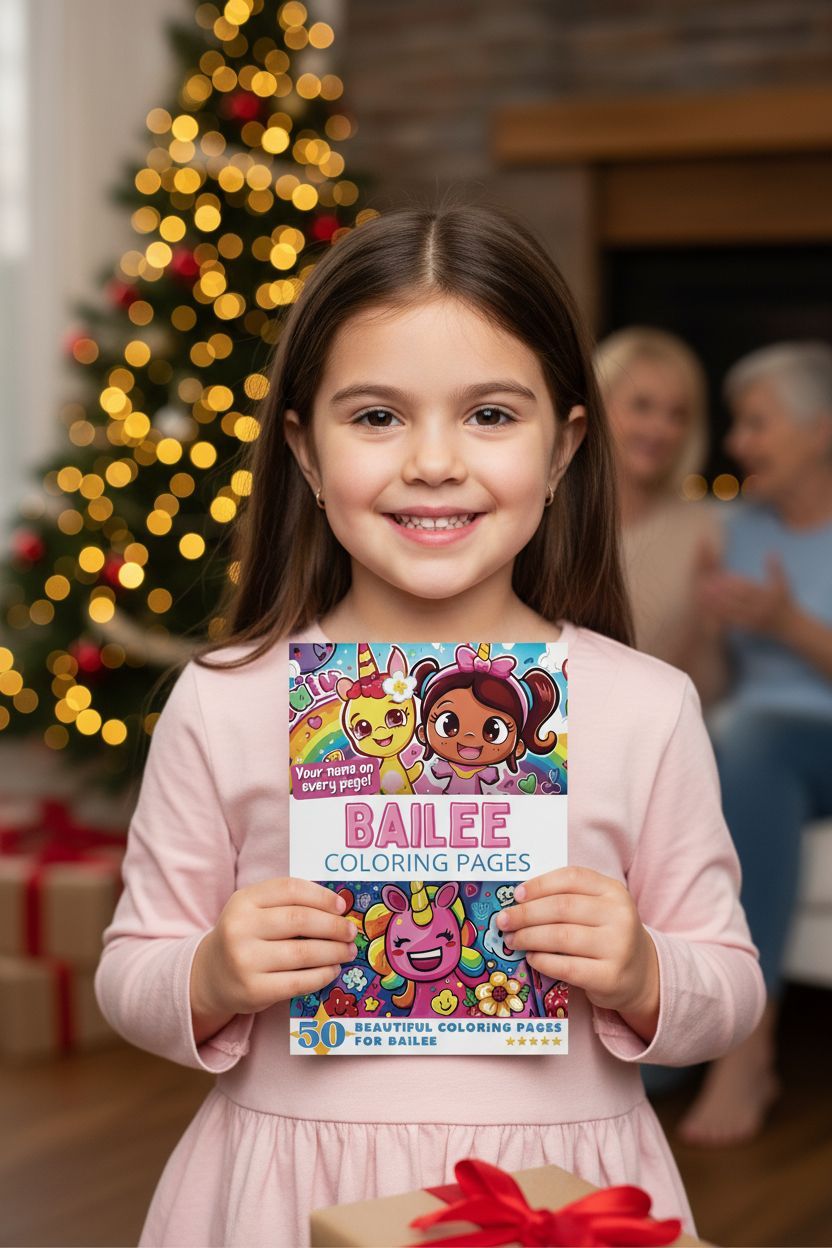 Bailee Christmas coloring pages gift