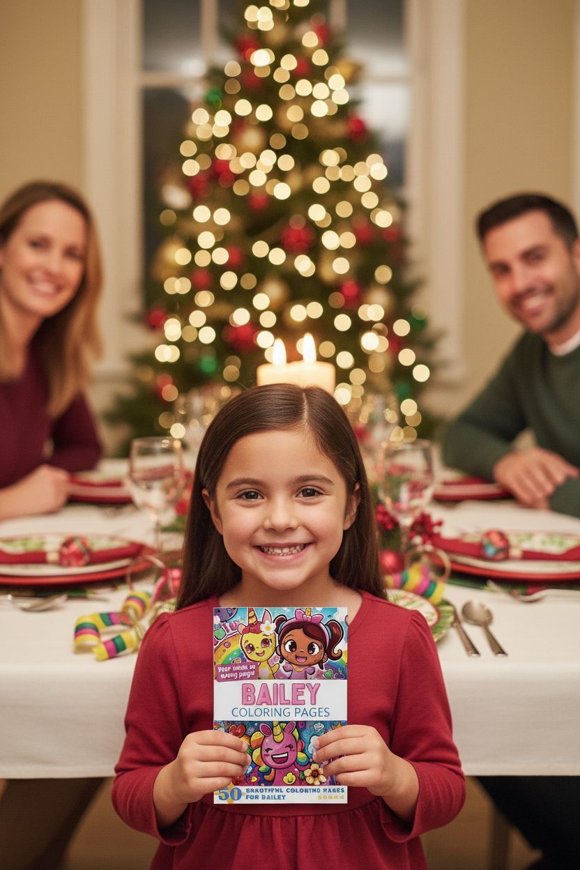 Bailey Christmas coloring pages gift