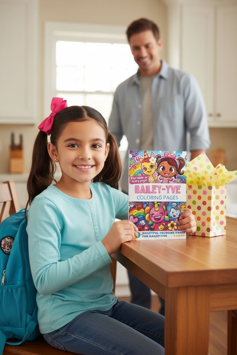Bailey-Yve coloring book in use