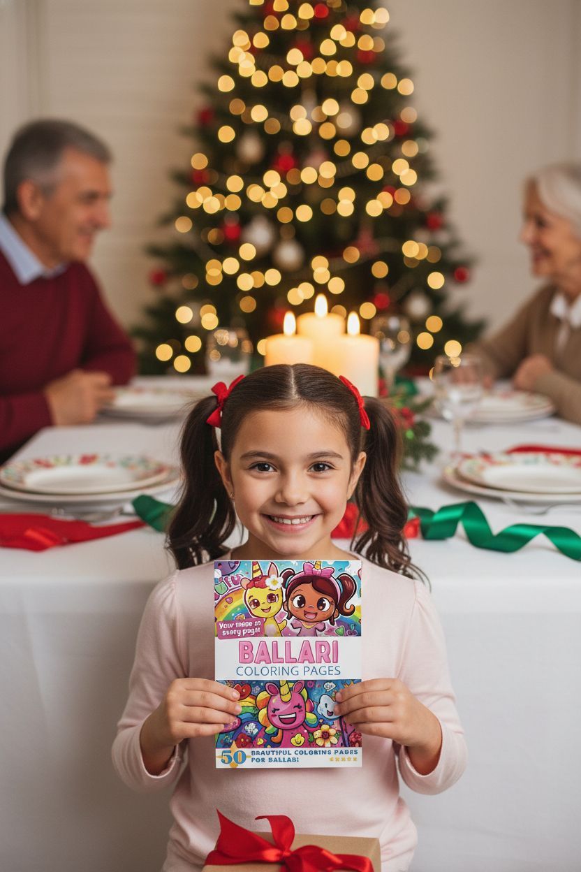 Ballari Christmas coloring pages gift