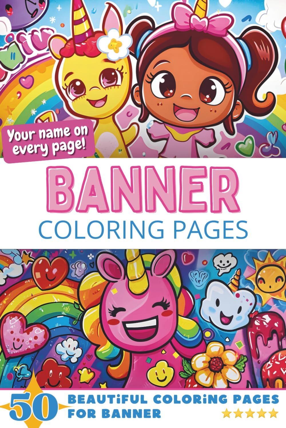 Banner Coloring Book Cover