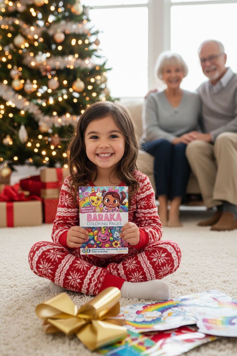 Baraka Christmas coloring pages gift