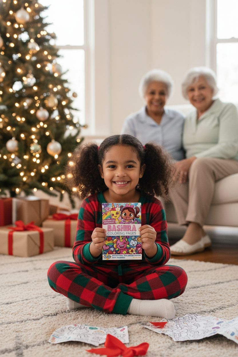 Bashira Christmas coloring pages gift