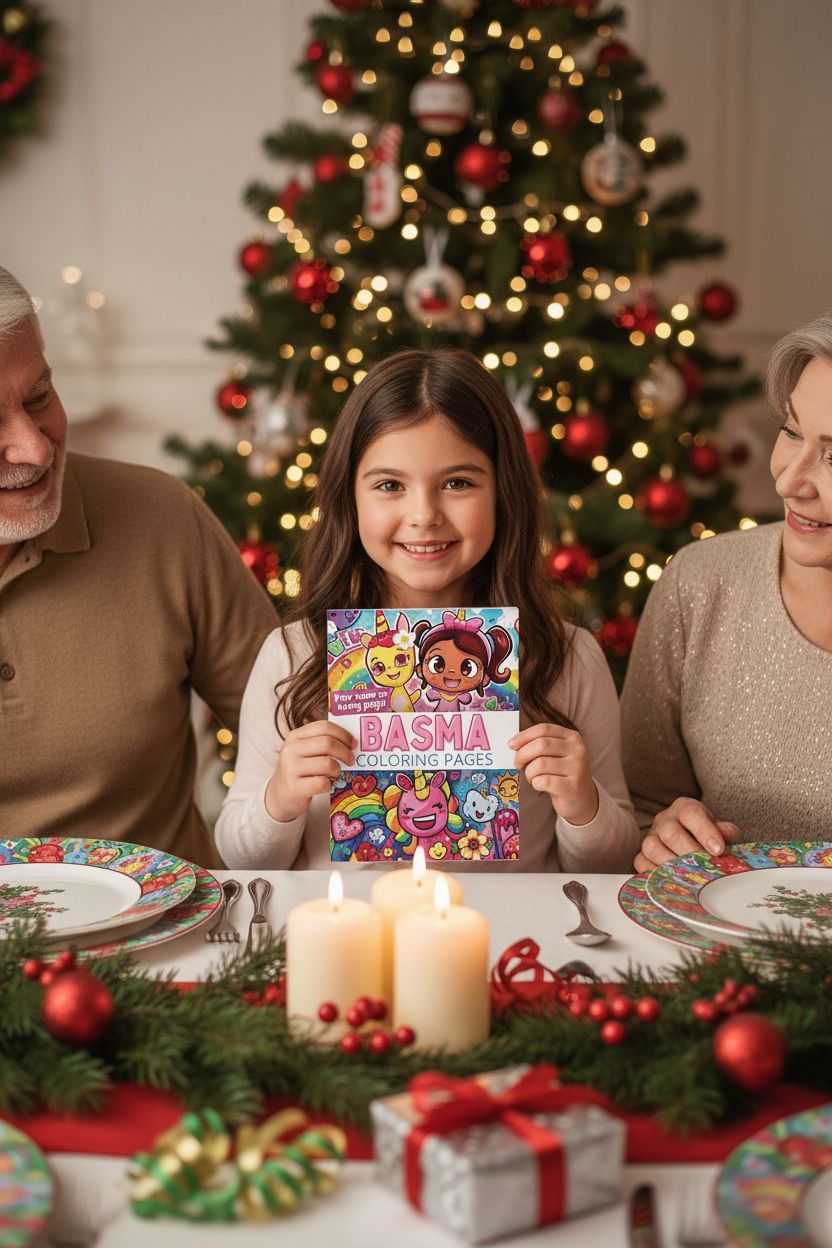 Basma Christmas coloring pages gift