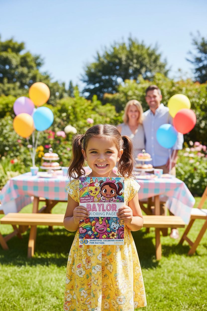Baylor coloring book in use