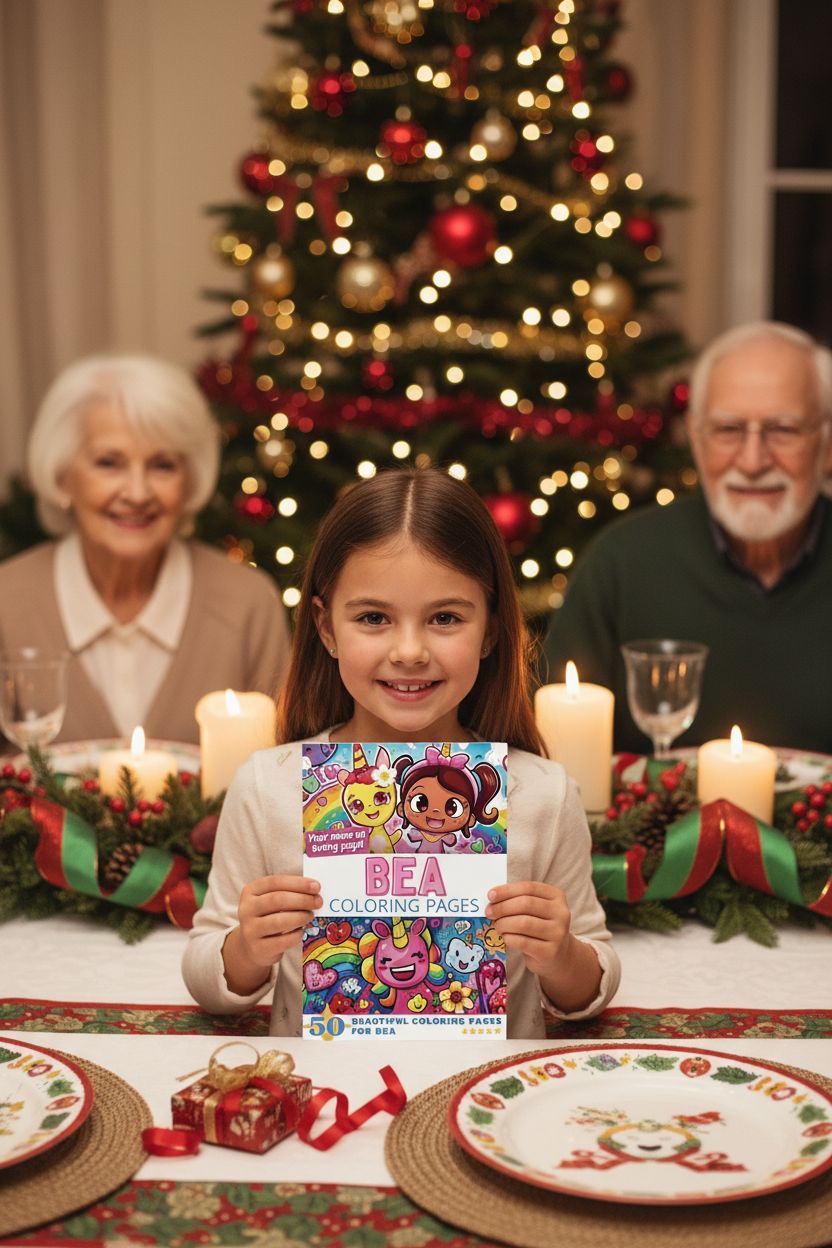 Bea Christmas coloring pages gift