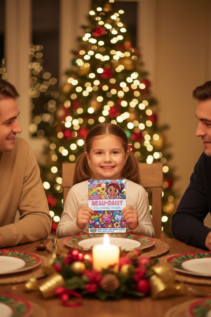 Beau-Daisy Christmas coloring pages gift