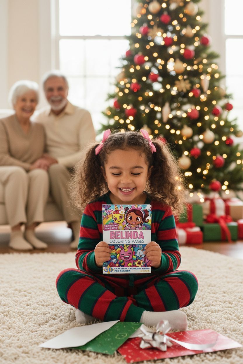 Belinda Christmas coloring pages gift