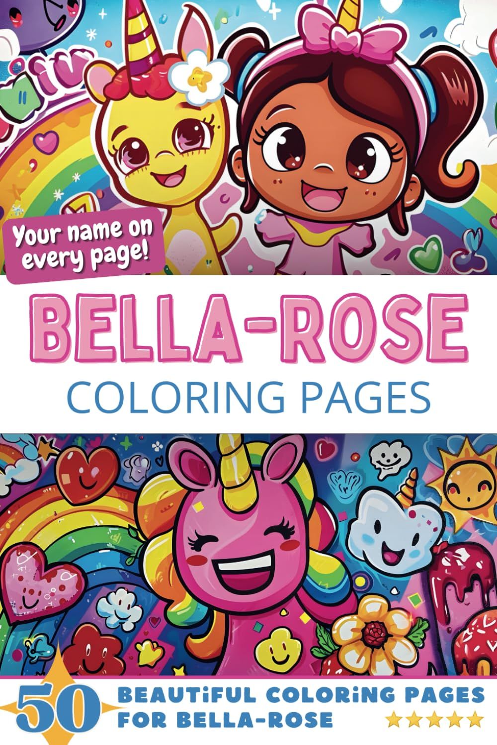 Bella-Rose Coloring Book Cover