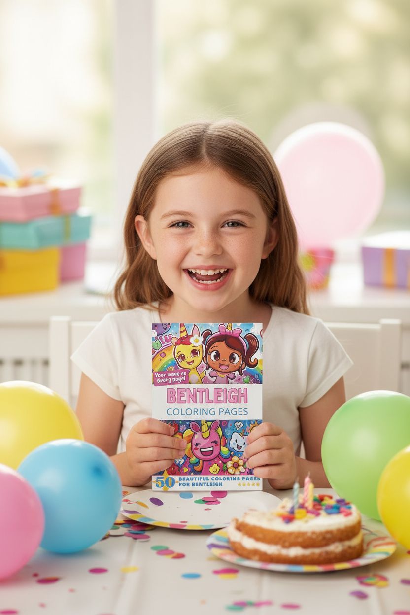 Bentleigh coloring book in use