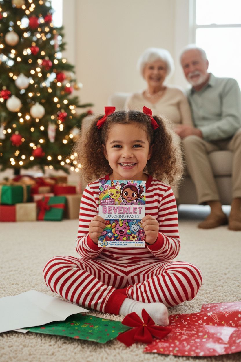 Beverley Christmas coloring pages gift