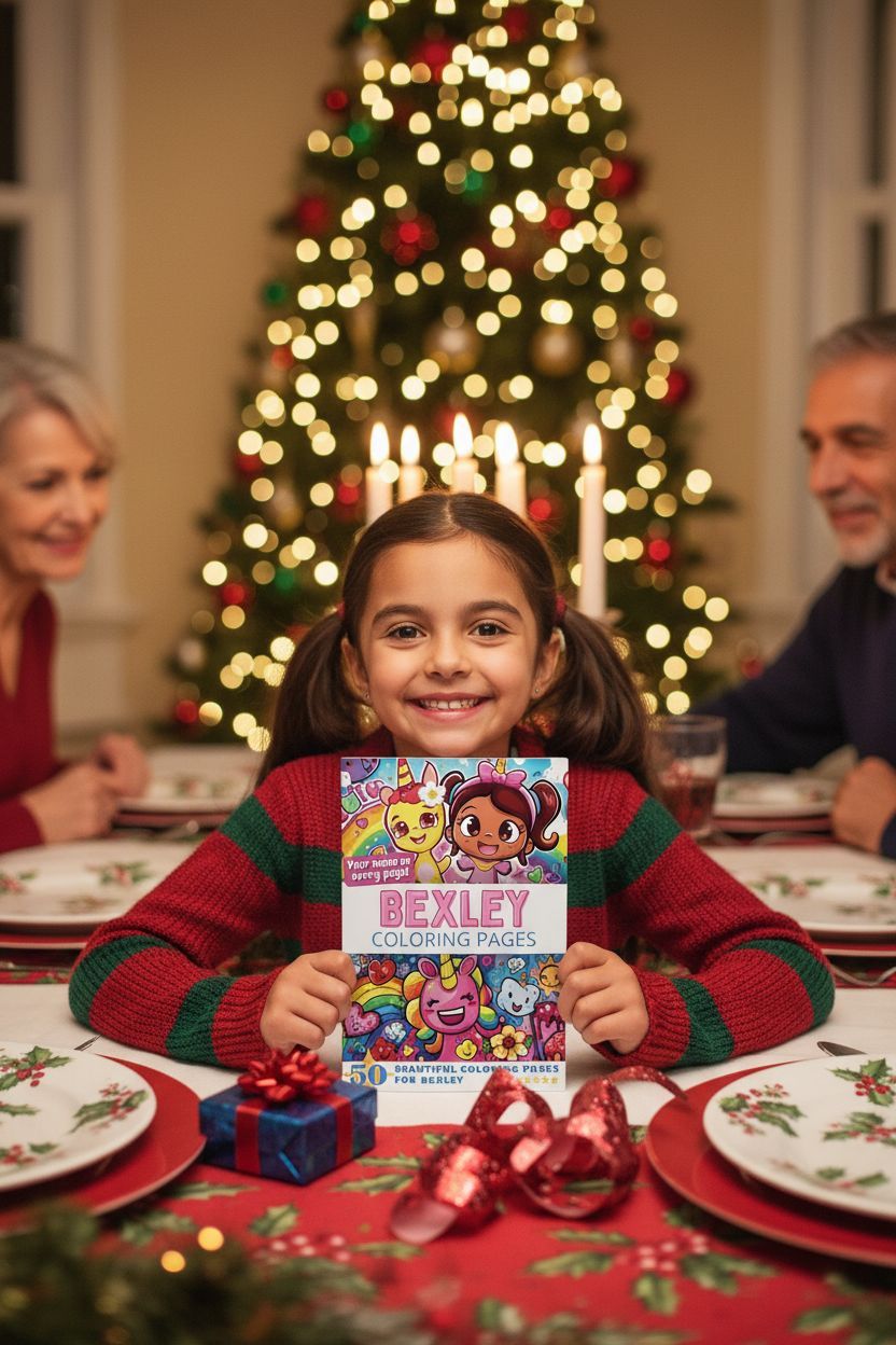 Bexley Christmas coloring pages gift