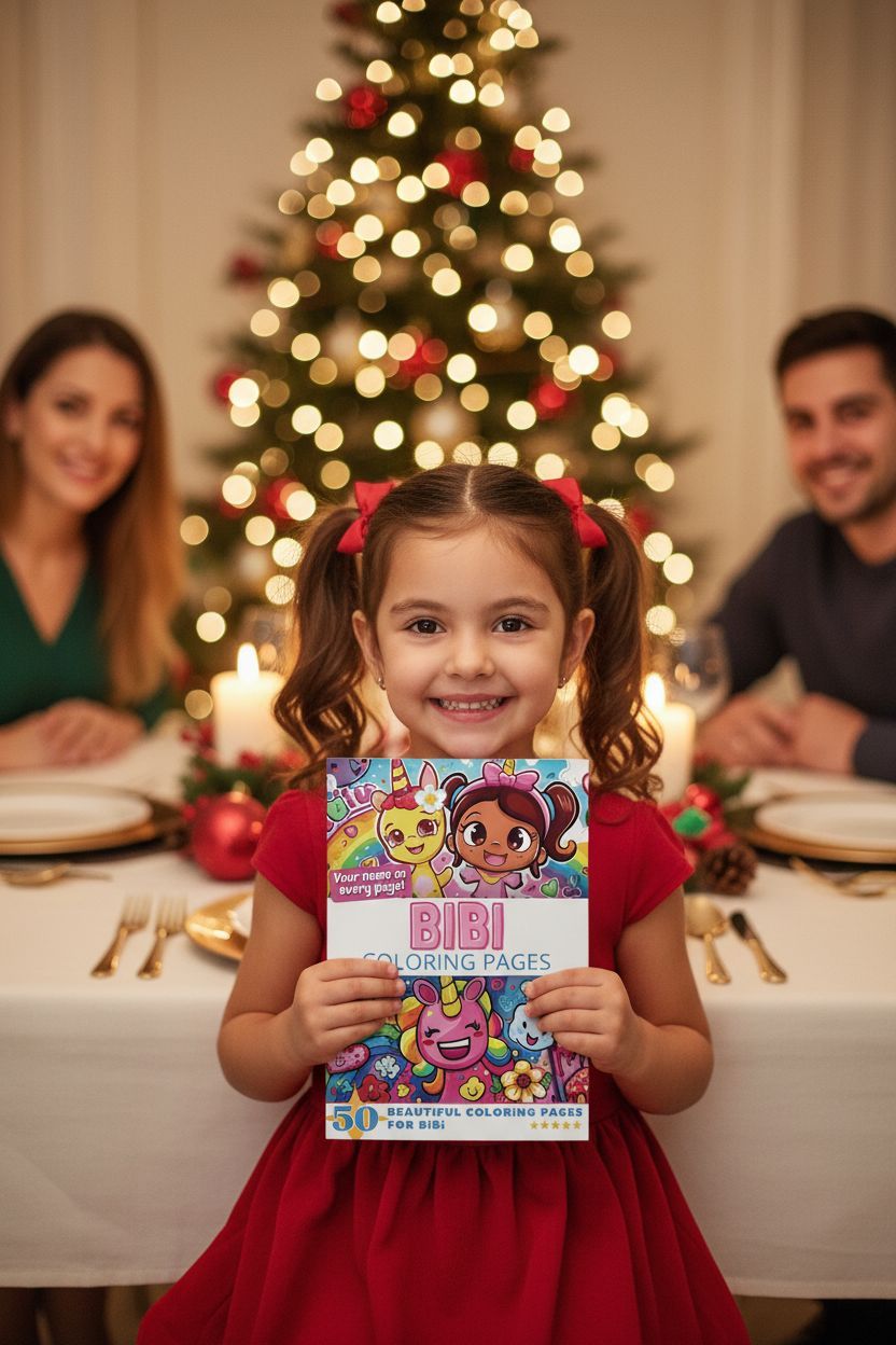 Bibi Christmas coloring pages gift
