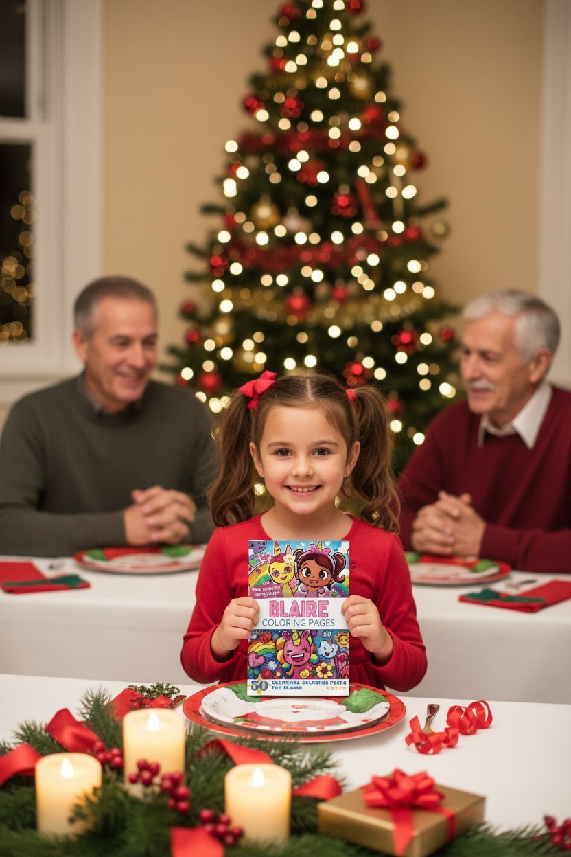 Blaire Christmas coloring pages gift