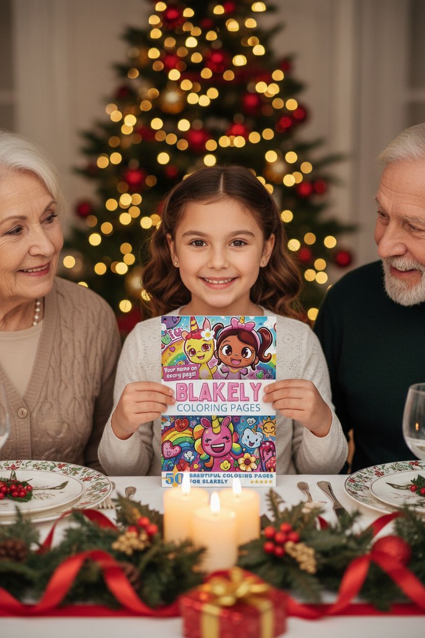 Blakely Christmas coloring pages gift
