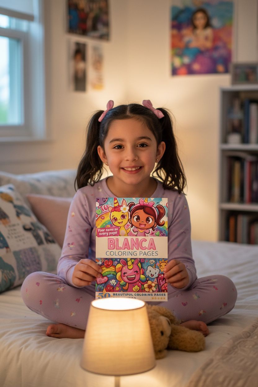 Blanca personal coloring pages