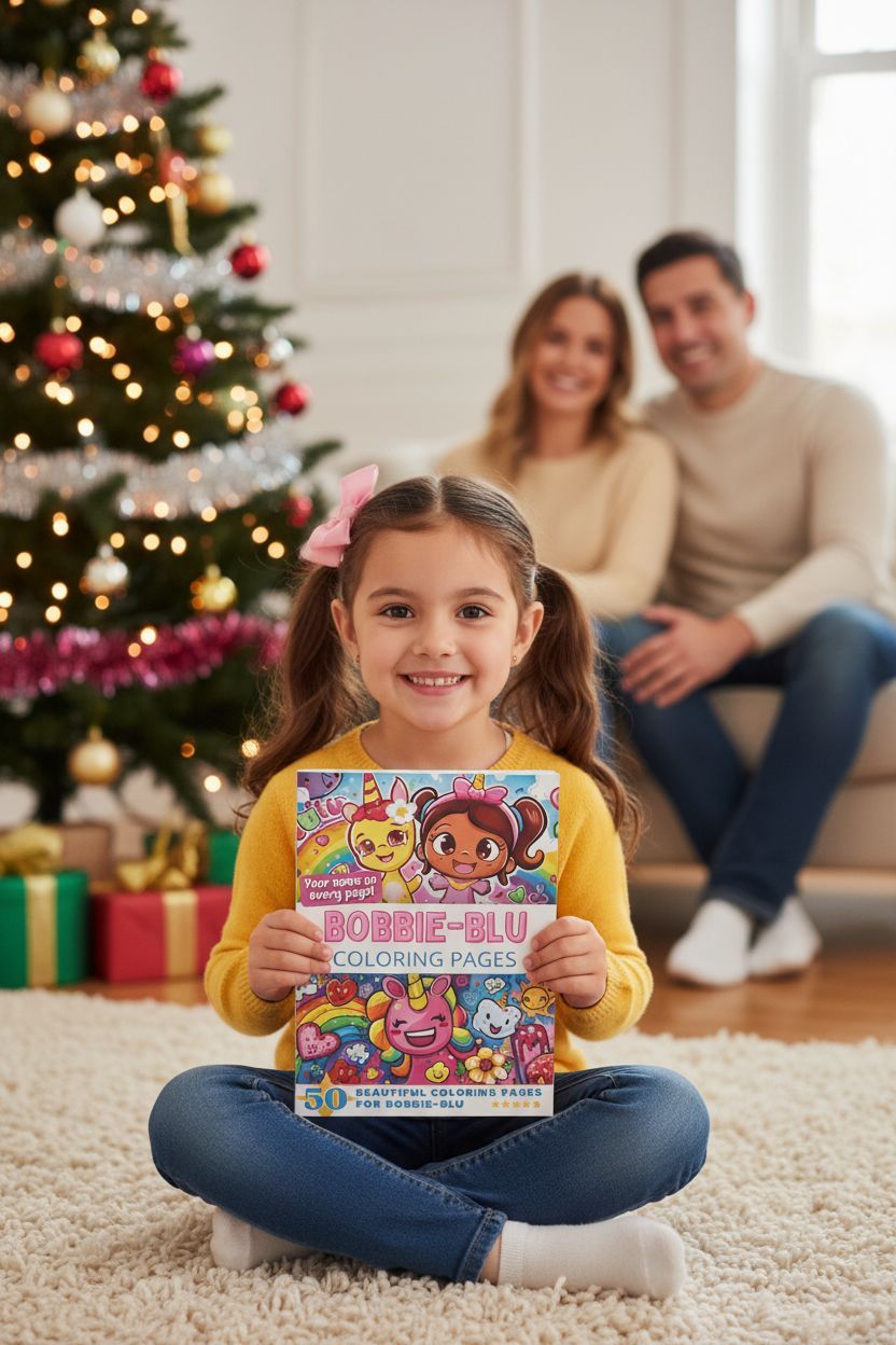 Bobbie-Blu Christmas coloring pages gift