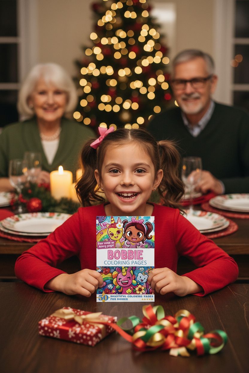 Bobbie Christmas coloring pages gift