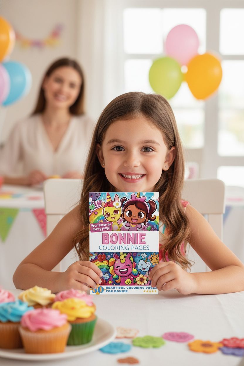 Bonnie coloring book in use