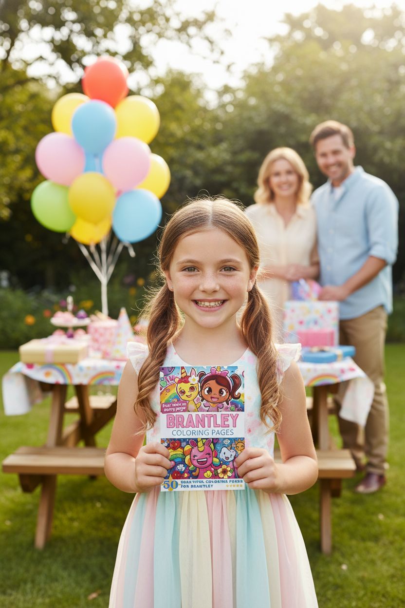 Brantley coloring book in use