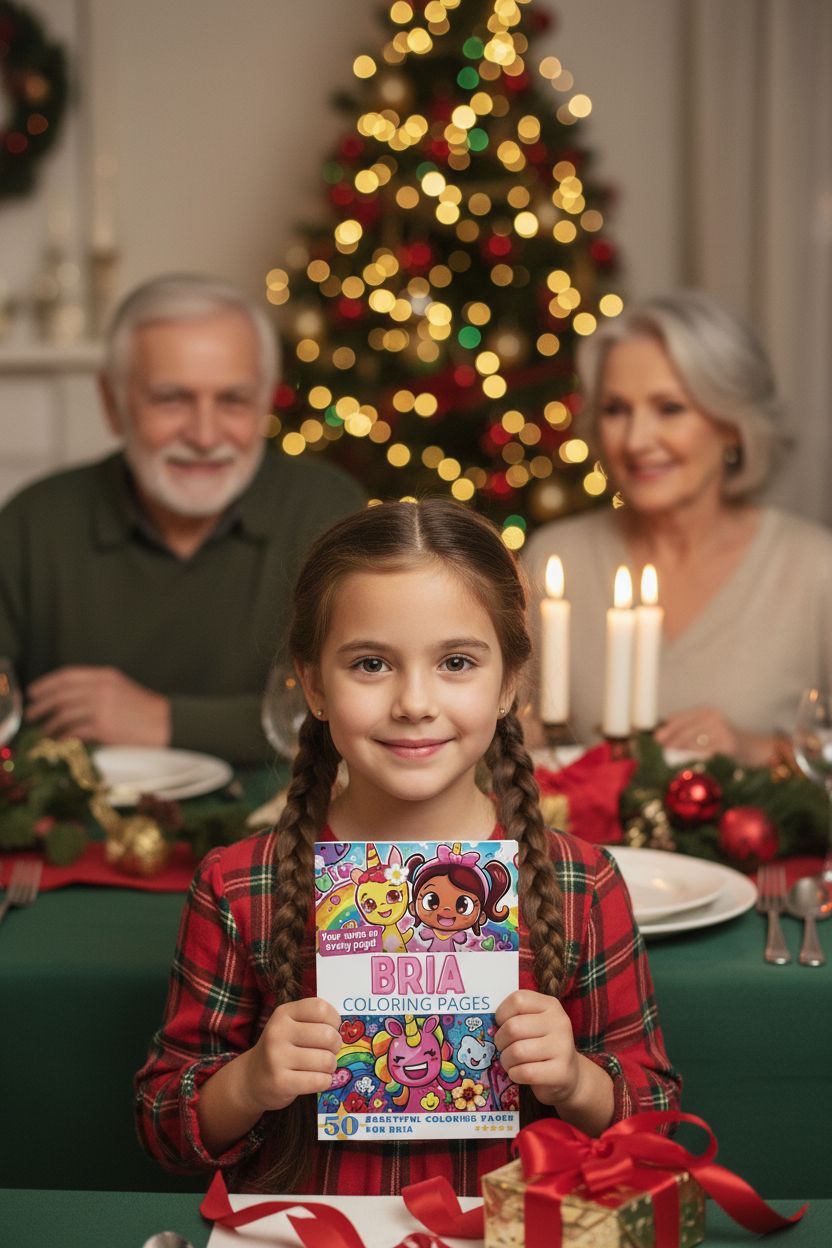 Bria Christmas coloring pages gift