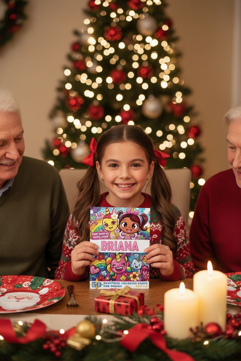 Briana Christmas coloring pages gift