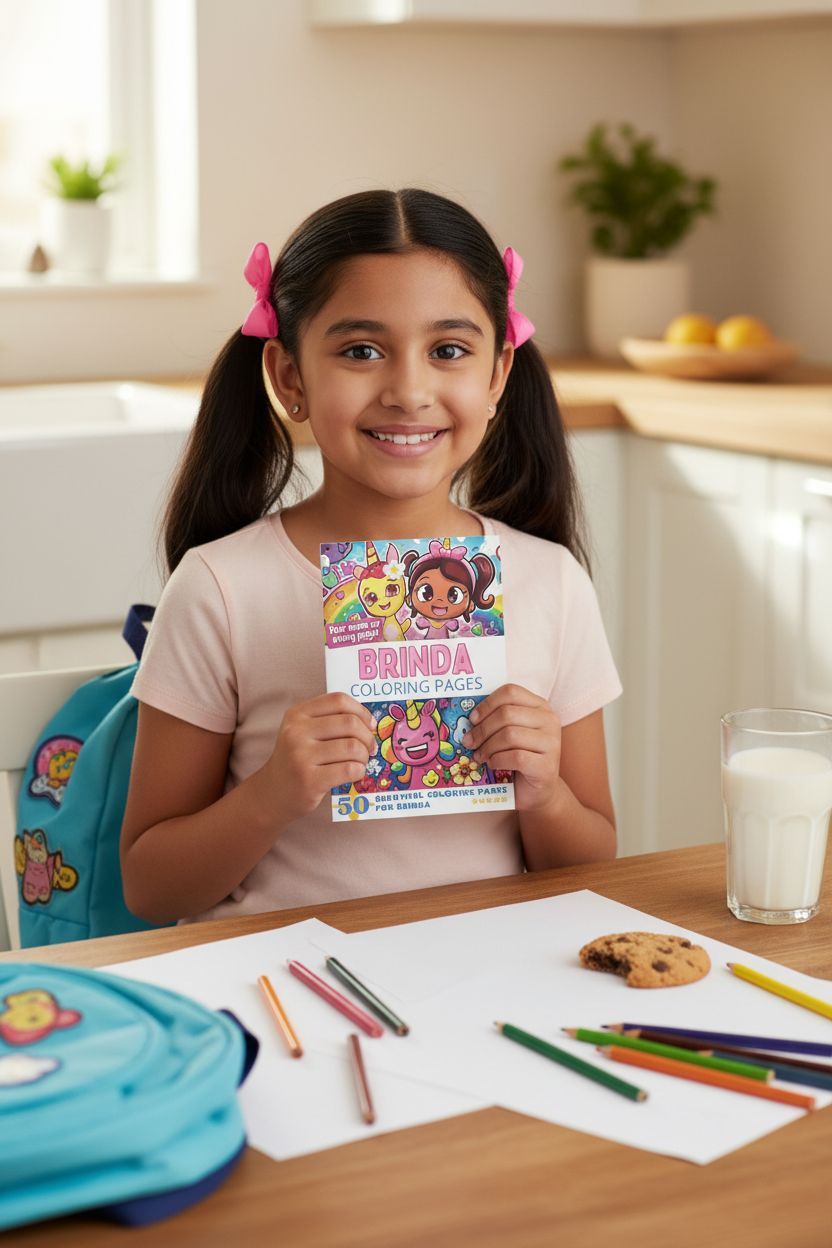 Brinda personal coloring pages