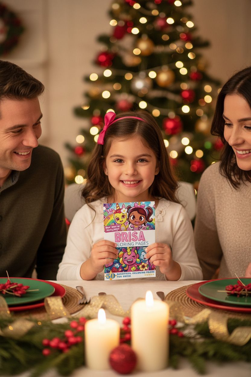 Brisa Christmas coloring pages gift