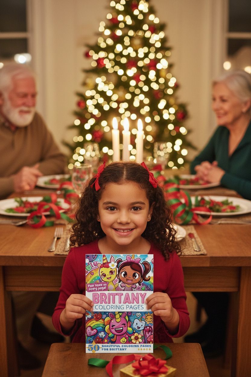 Brittany Christmas coloring pages gift