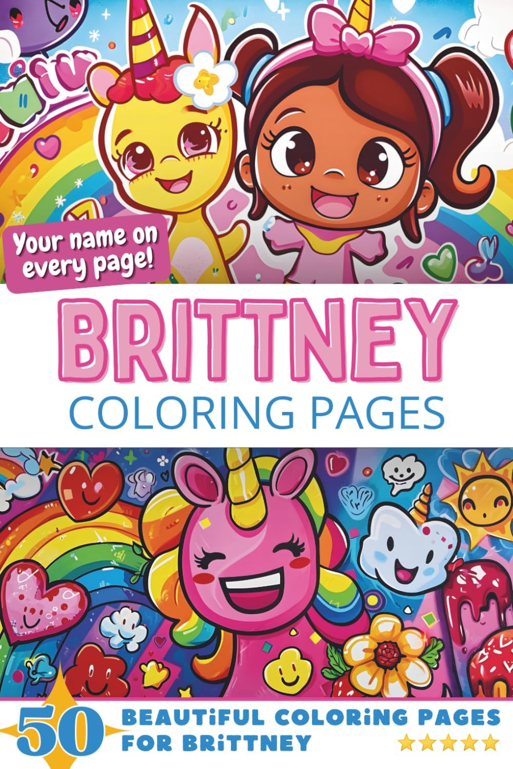 Brittney Coloring Book Cover
