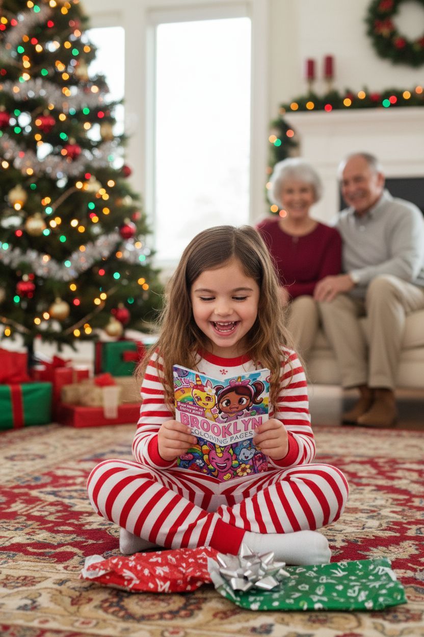 Brooklyn Christmas coloring pages gift
