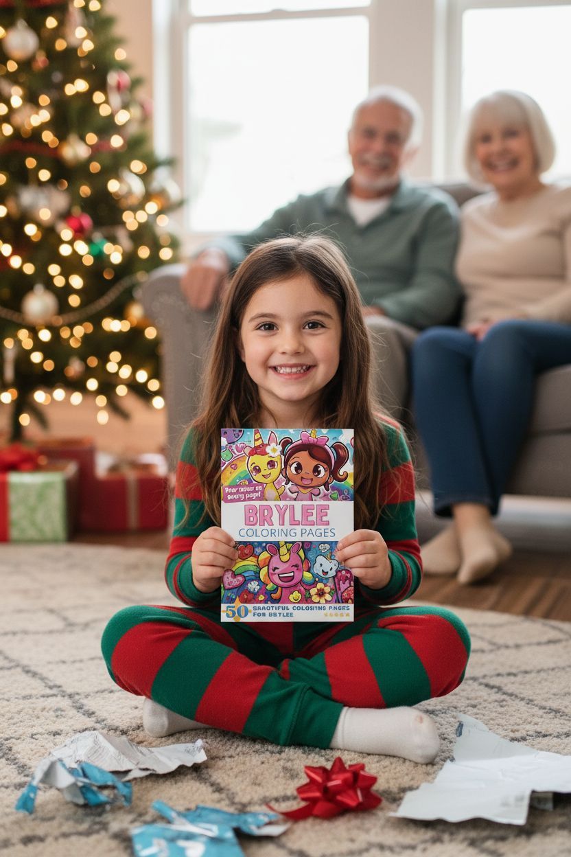 Brylee Christmas coloring pages gift