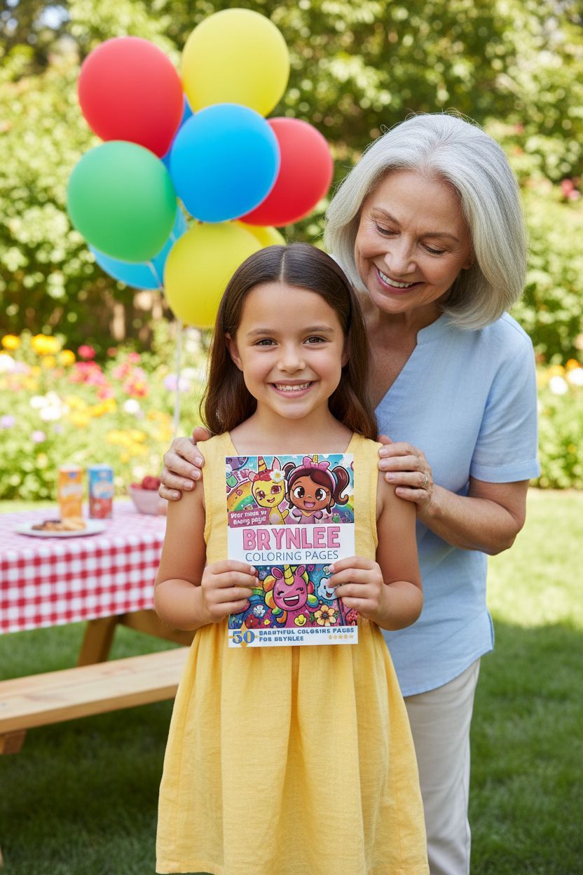 Brynlee coloring book in use