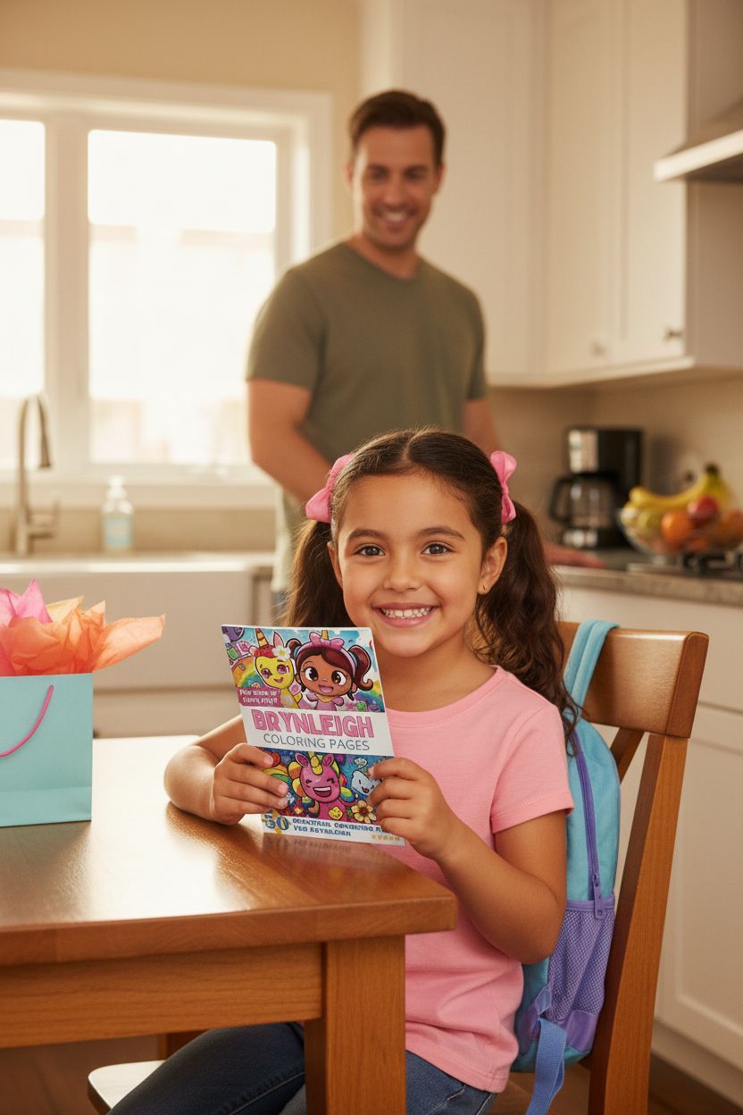 Brynleigh coloring book in use