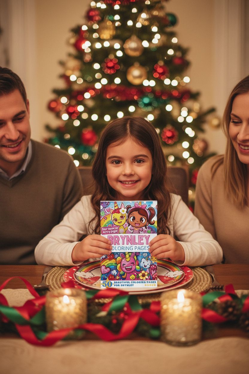 Brynley Christmas coloring pages gift