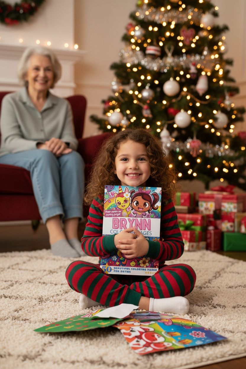 Brynn Christmas coloring pages gift