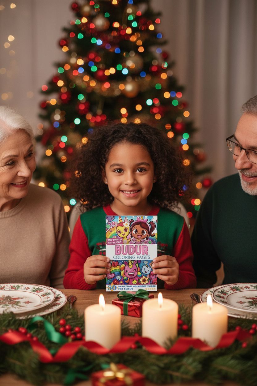 Budur Christmas coloring pages gift