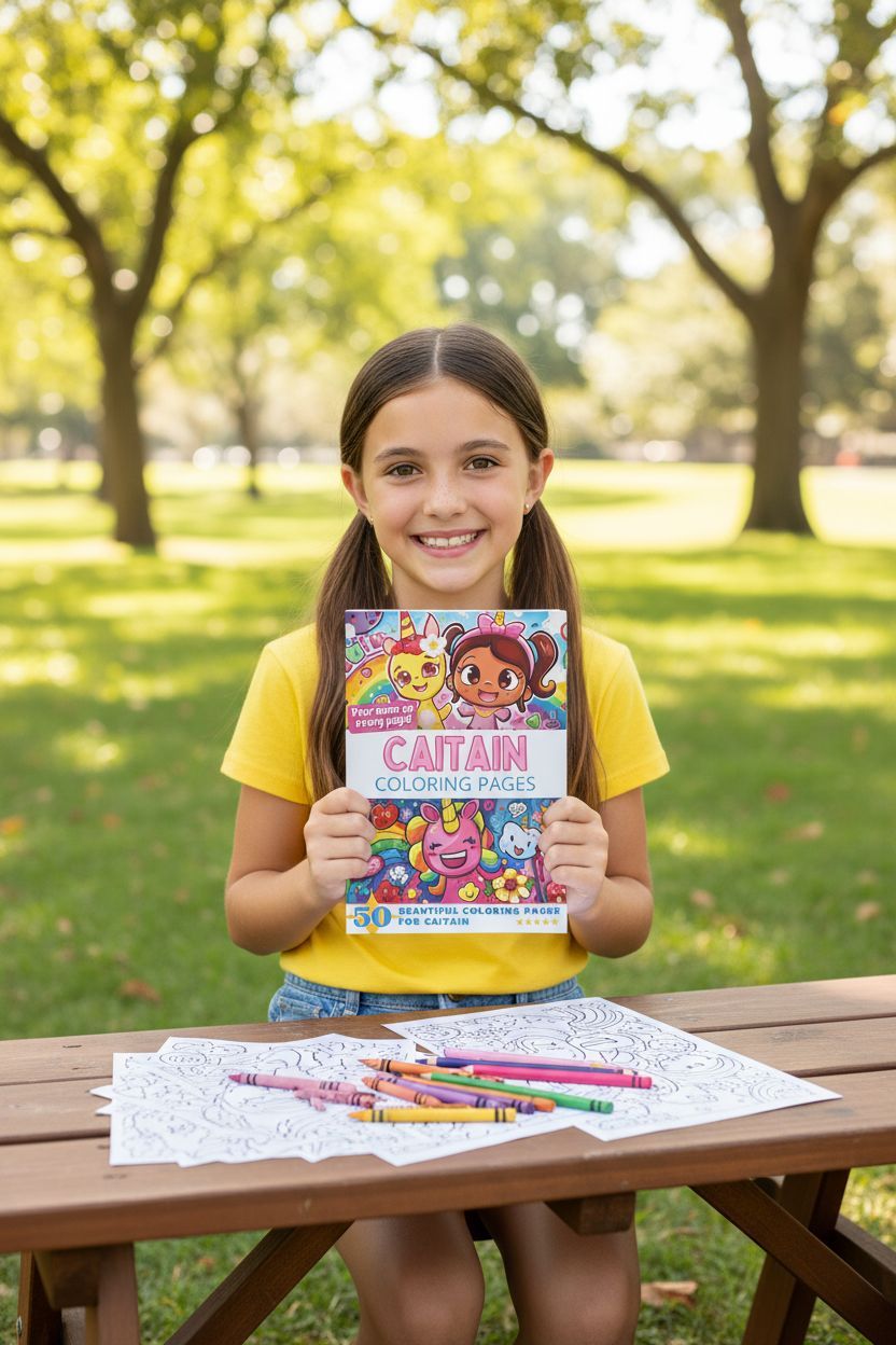 Caitain personal coloring pages