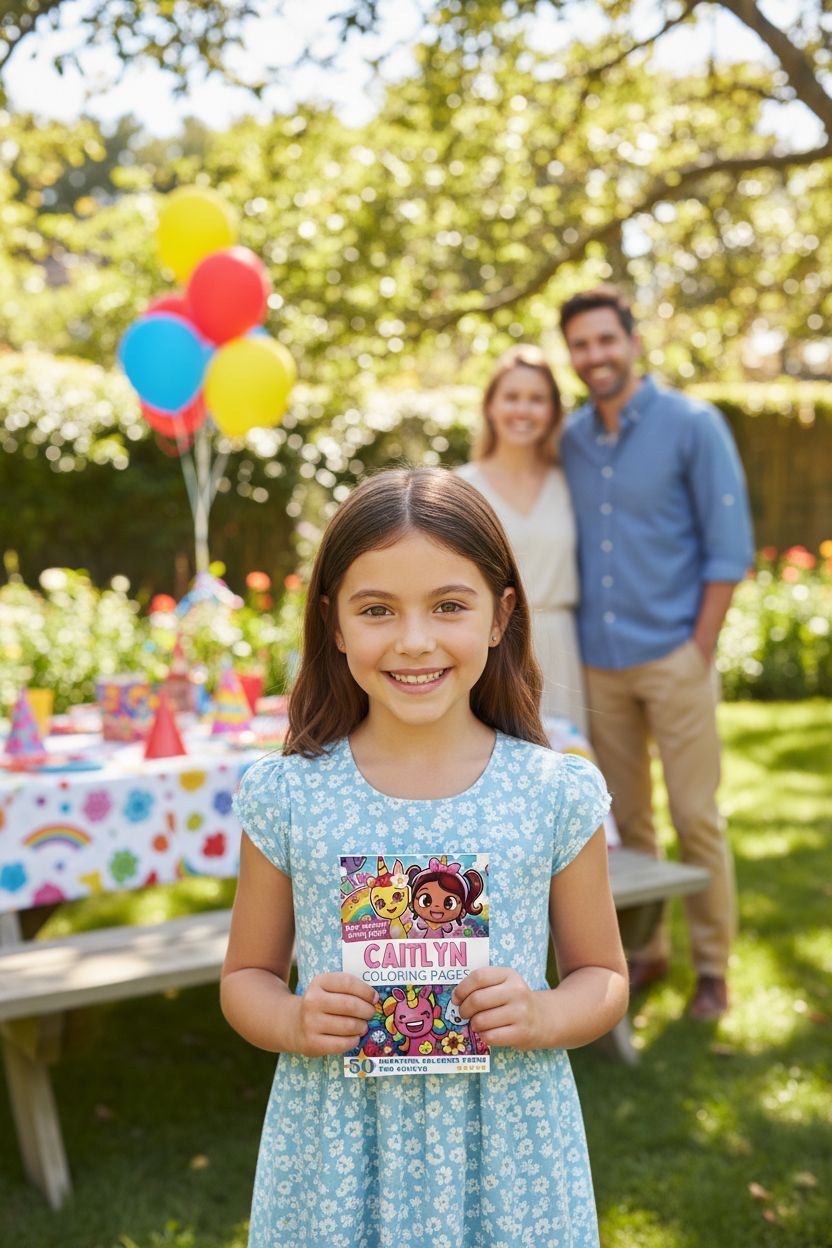 Caitlyn coloring book in use