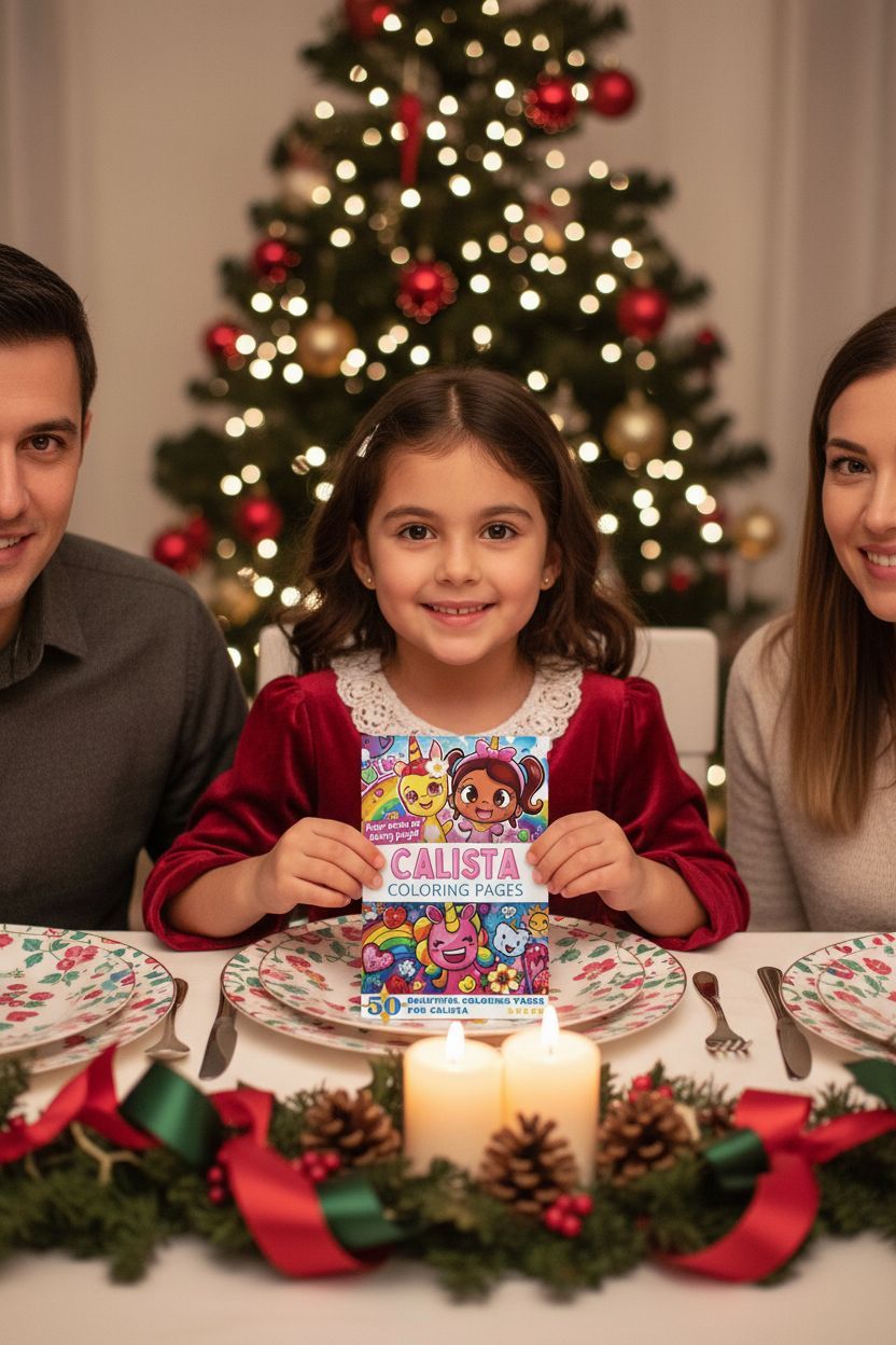 Calista Christmas coloring pages gift