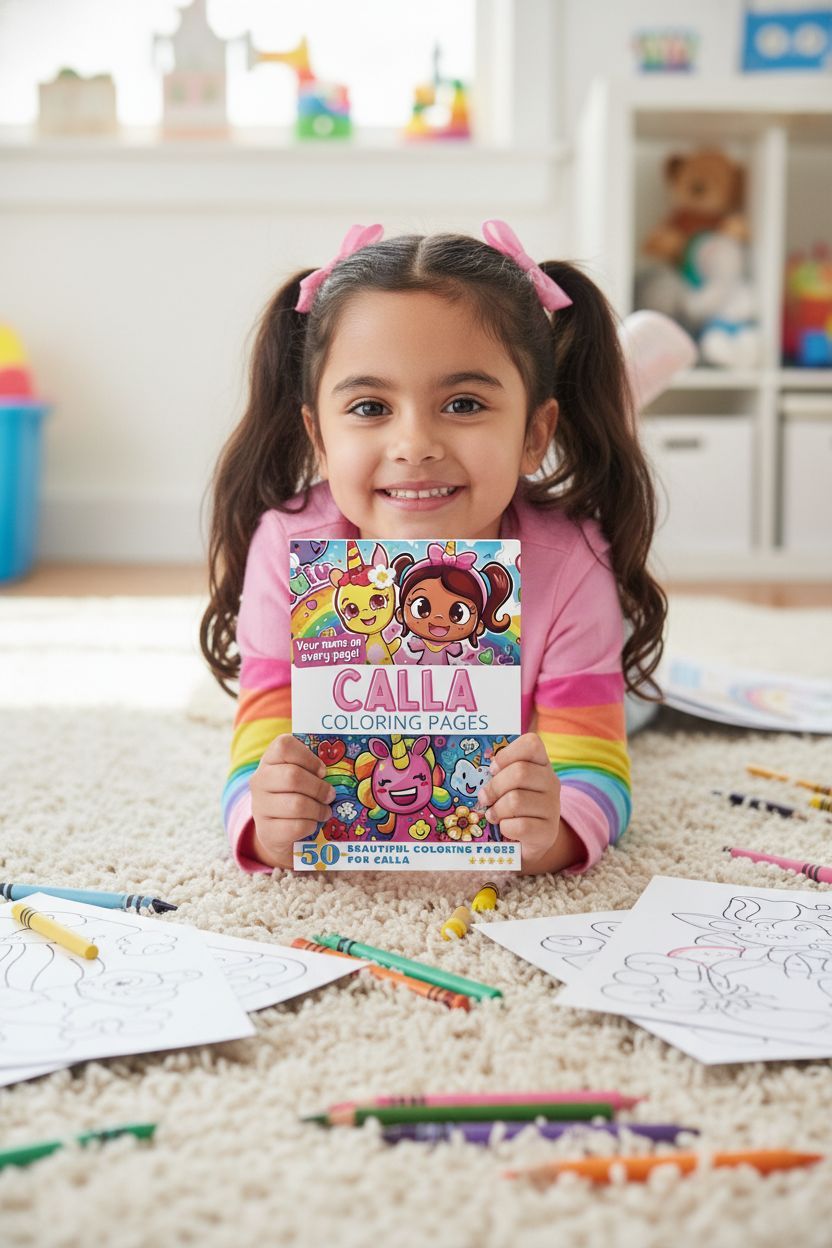 Calla personal coloring pages