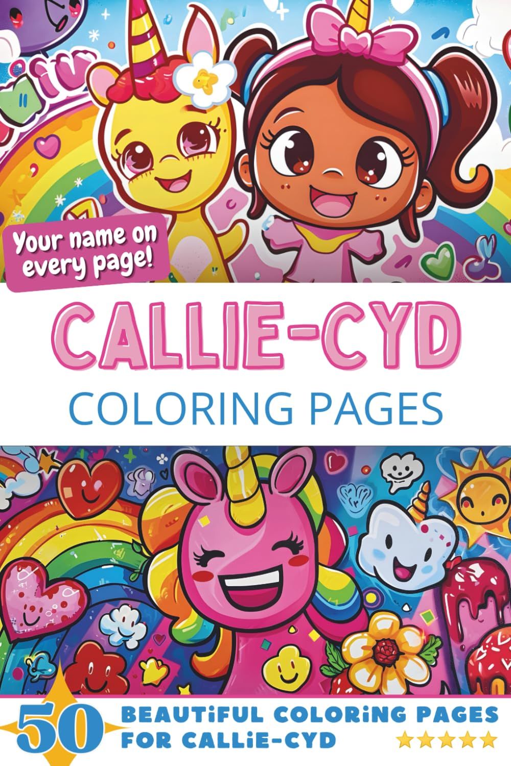 Callie-Cyd Coloring Book Cover