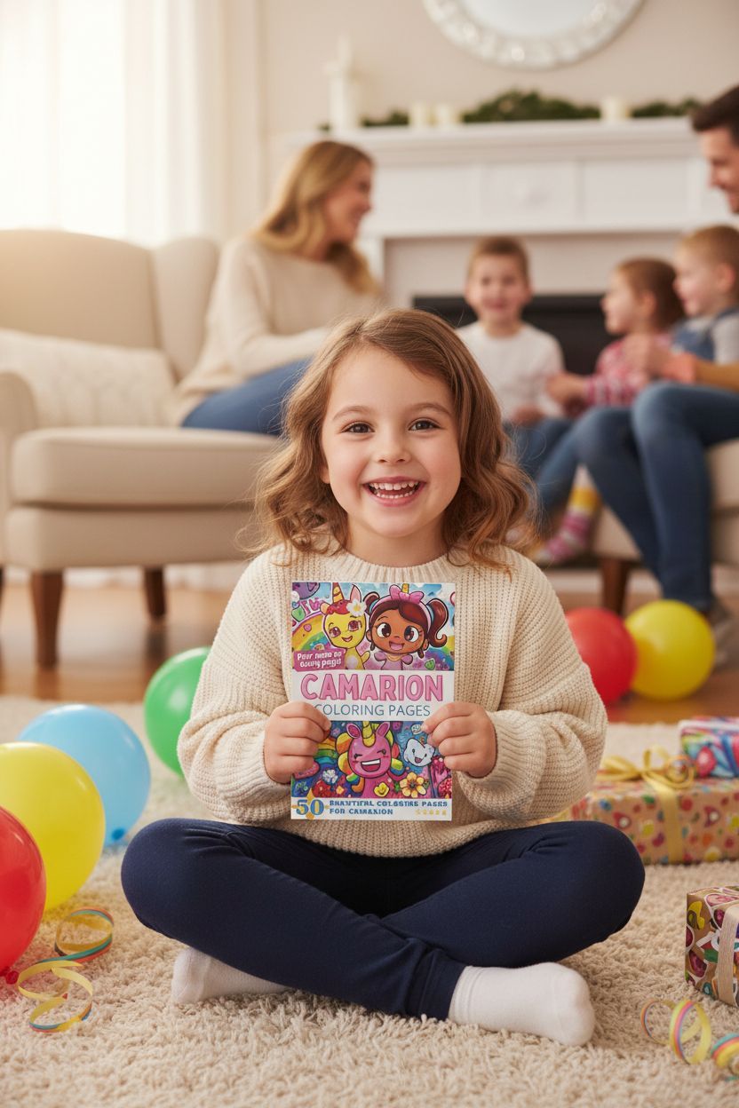 Camarion coloring book in use